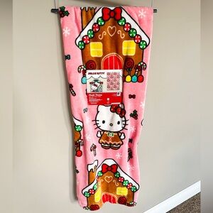 Hello Kitty Christmas Gingerbread Blanket